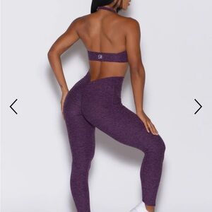 Bombshell Purple V Back Scrunchbutt Leggings